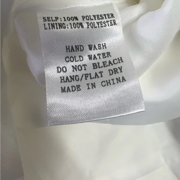 Hello Miss White Tuxedo Cape Romper NEW Size Small Boutique Style - Picture 10 of 14